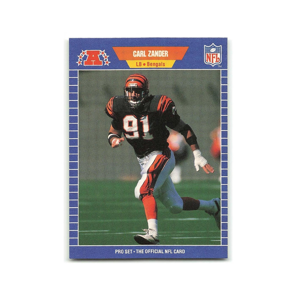 Carl Zander 1989 Pro Set #71 Cincinnati Bengals Football Card NM