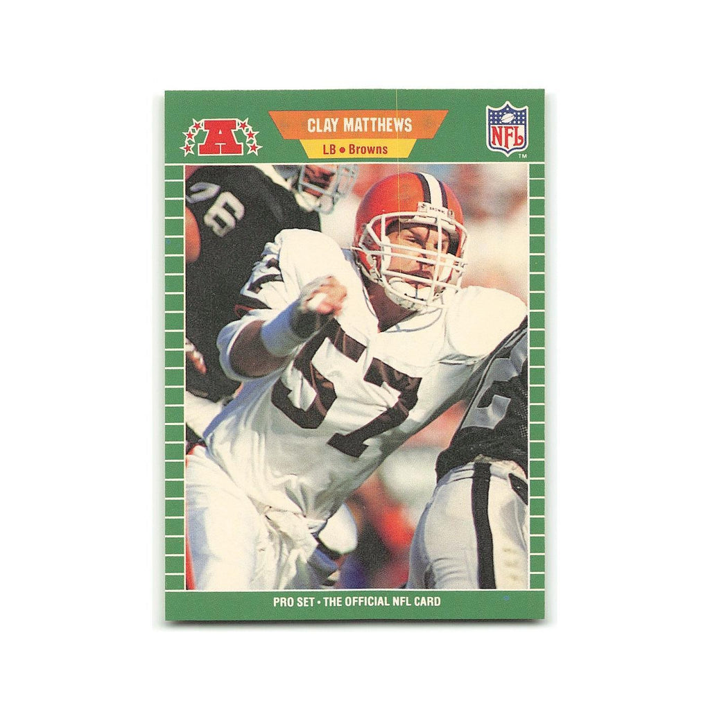 Clay Matthews 1989 Pro Set #80 Cleveland Browns Football Card NM