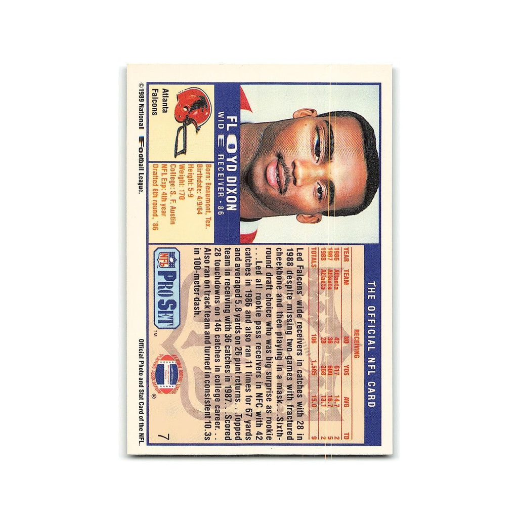 Floyd Dixon 1989 Pro Set #7 Atlanta Falcons Football Card NM