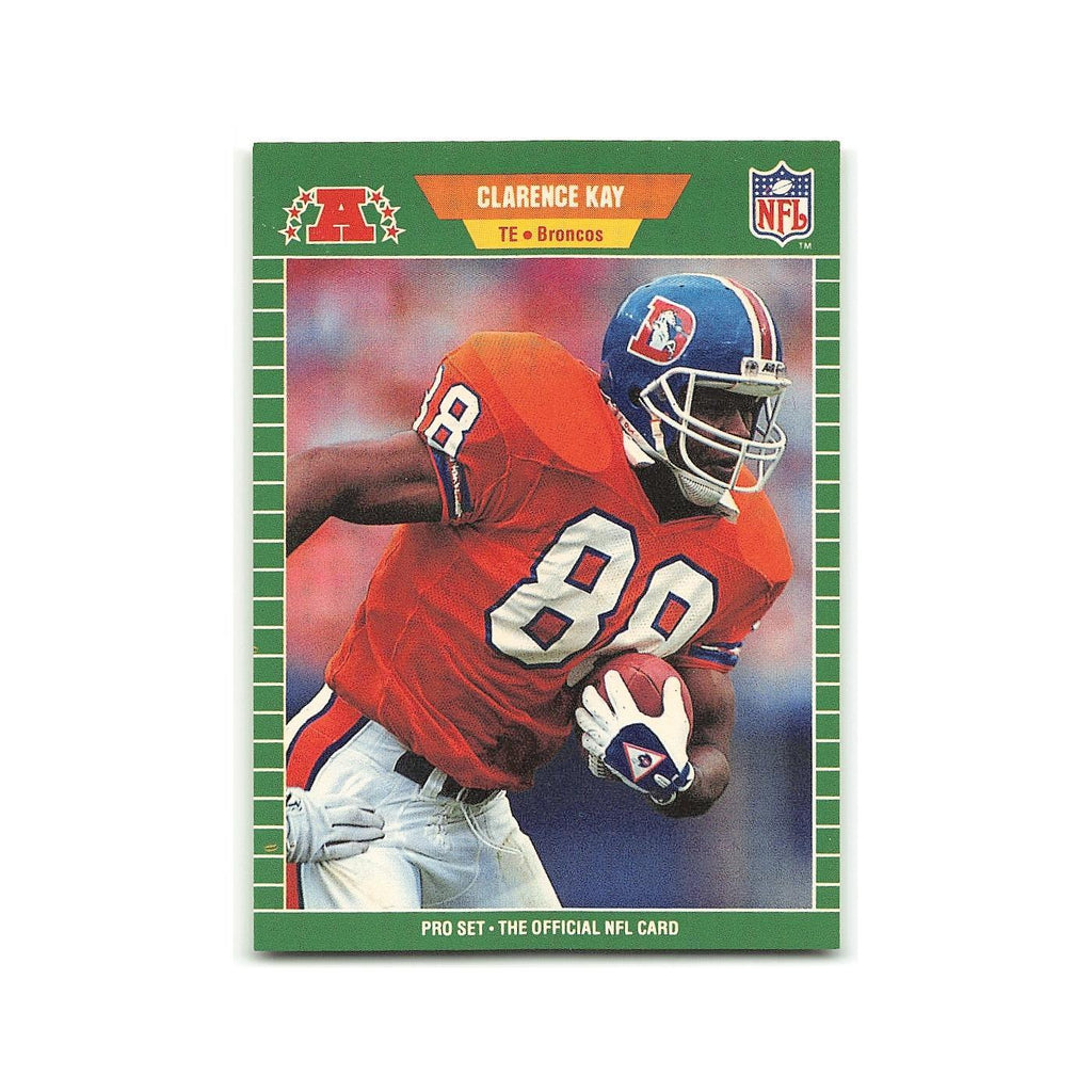 Clarence Kay 1989 Pro Set #107 Denver Broncos Football Card NM
