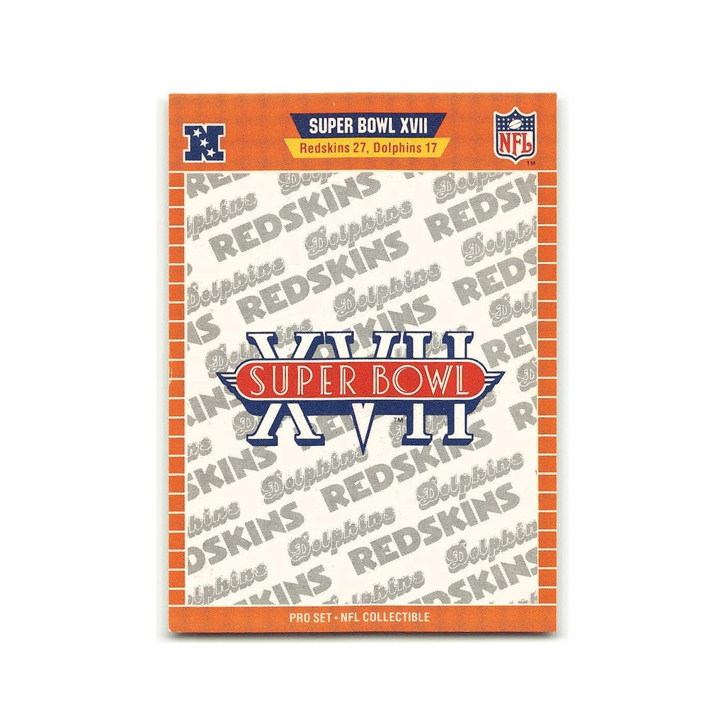 Super Bowl XVIII 1989 Pro Set #XVII Washington Redskins/Miami Dolphins NM