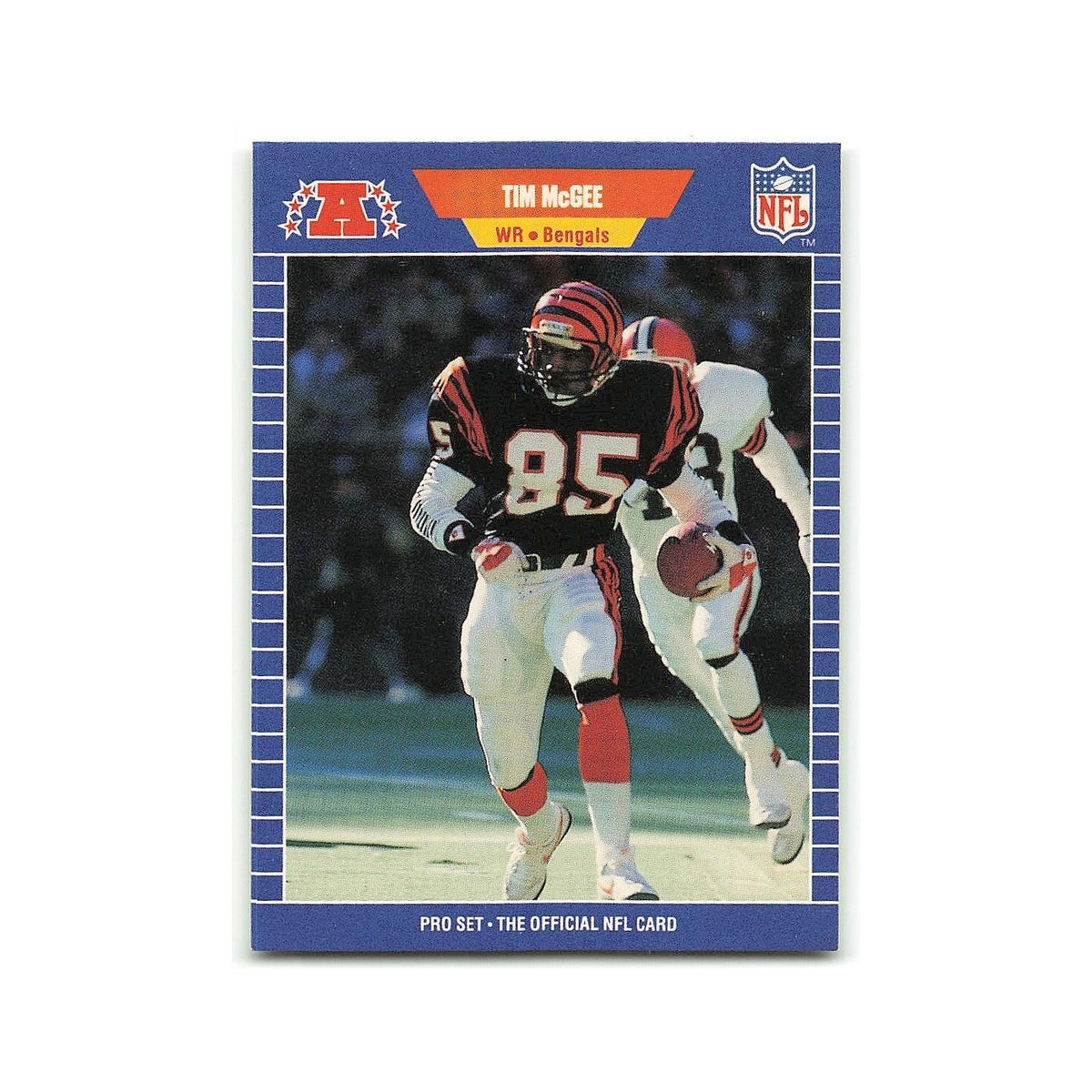 Tim McGee 1989 Pro Set #64 Cincinnati Bengals Football Card NM