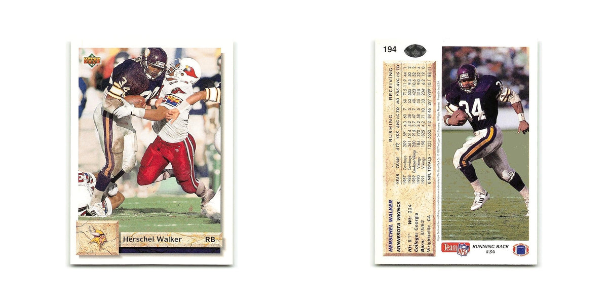 Herschel Walker 1992 Upper Deck #194 Minnesota Vikings Football Card NM