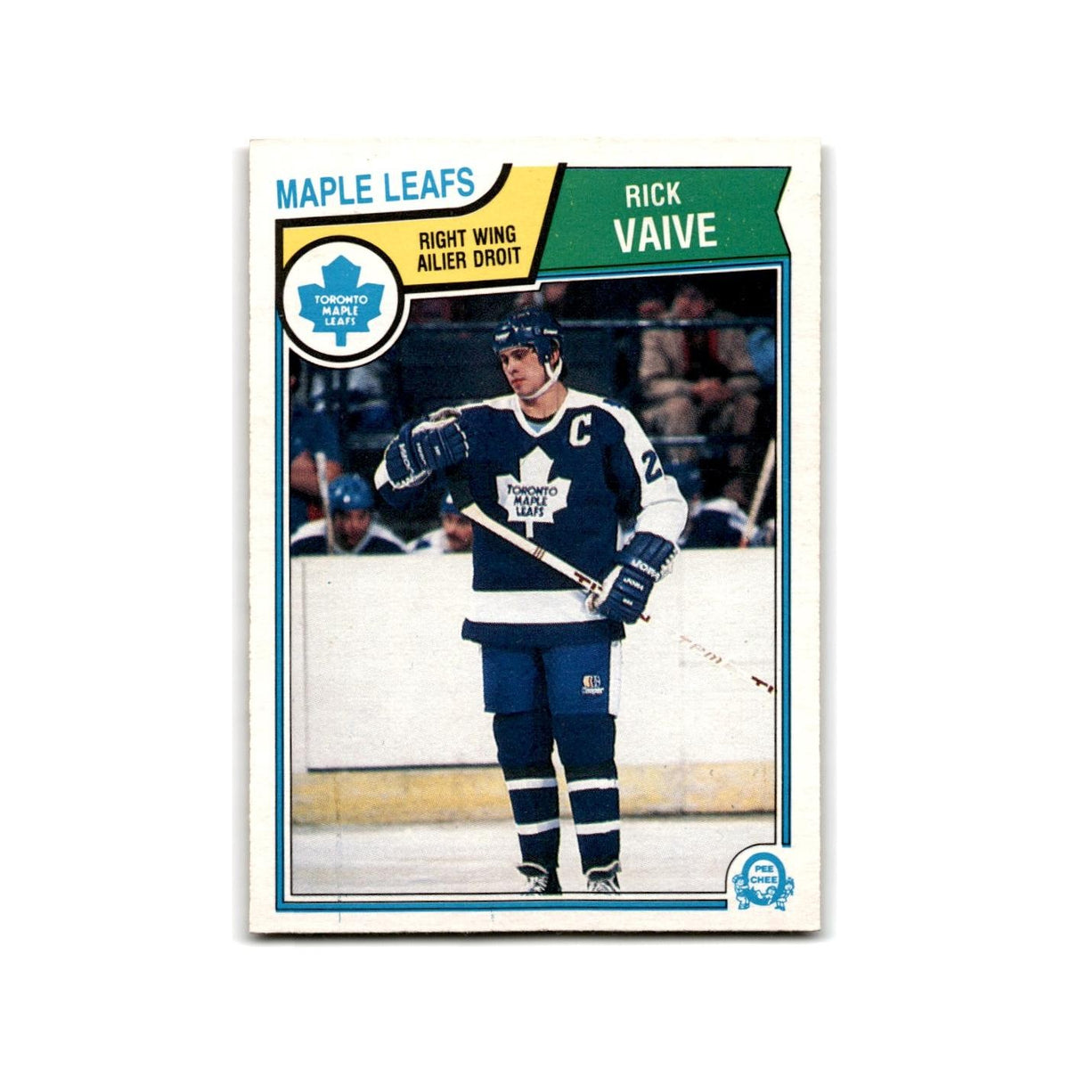 1983 O-Pee-Chee Rick Vaive Toronto Maple Leafs #343