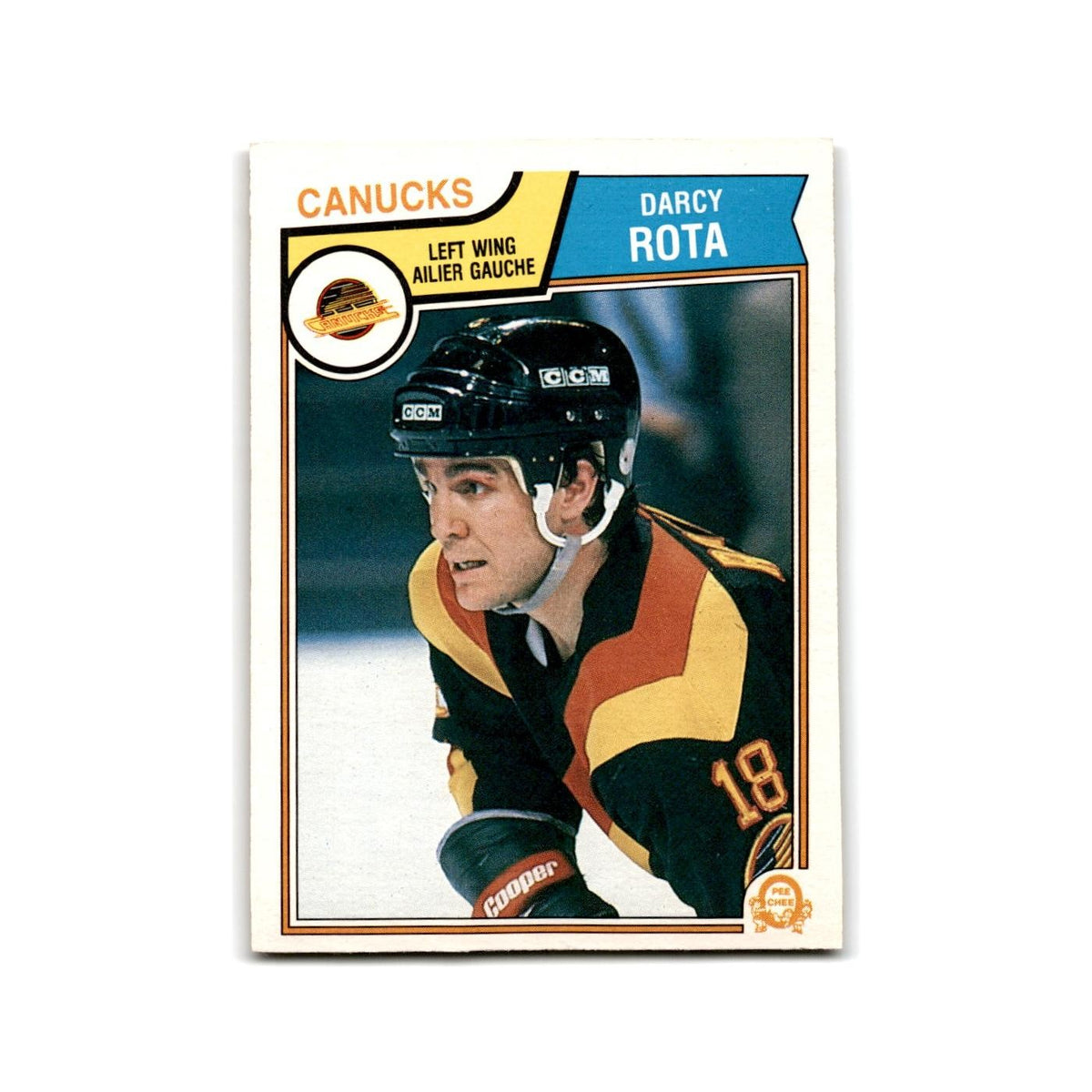 1983 O-Pee-Chee Darcy Rota Vancouver Canucks #358