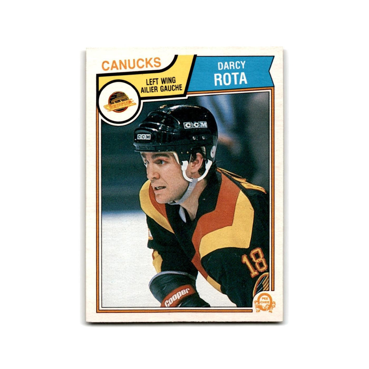 1983 O-Pee-Chee Darcy Rota Vancouver Canucks #358
