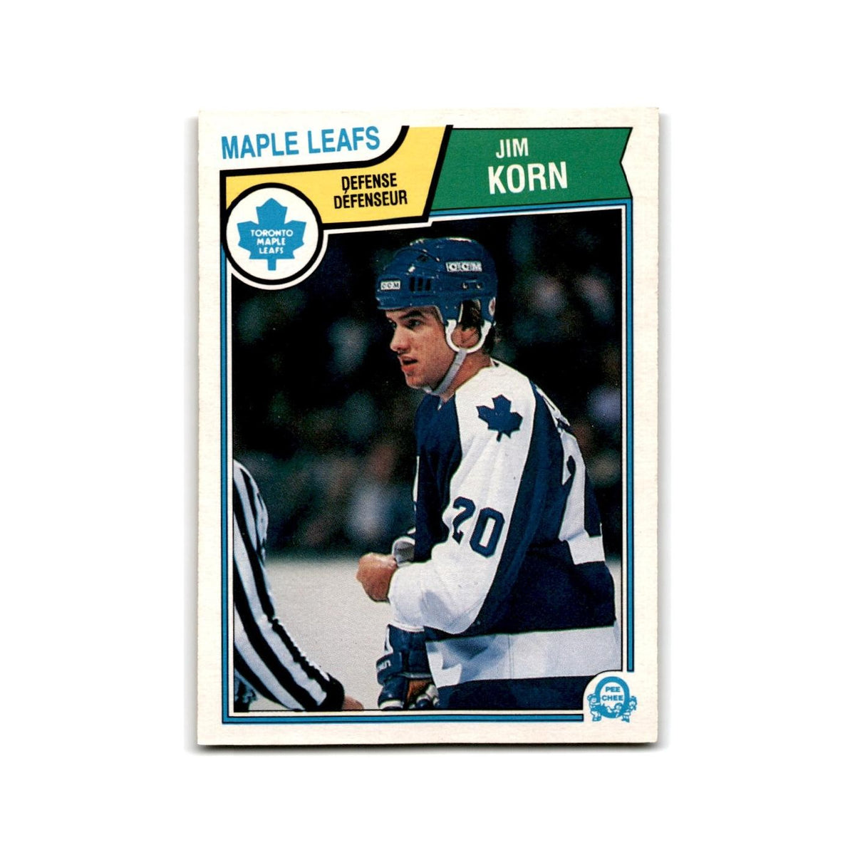1983 O-Pee-Chee Jim Korn Toronto Maple Leafs #335