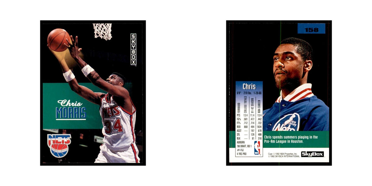 1992 SkyBox Chris Morris Basketball Cards #158