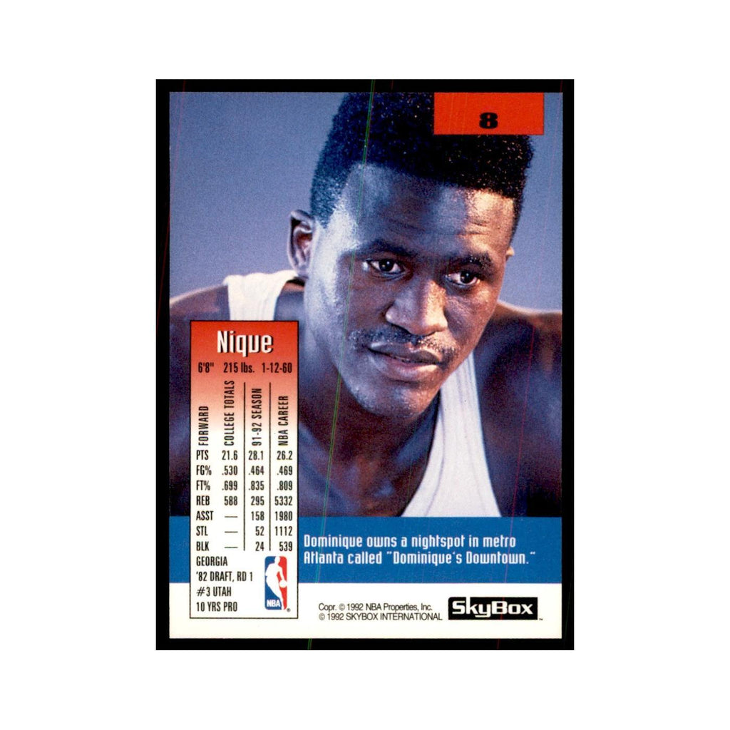 1992 SkyBox Dominique Wilkins Basketball Cards #8