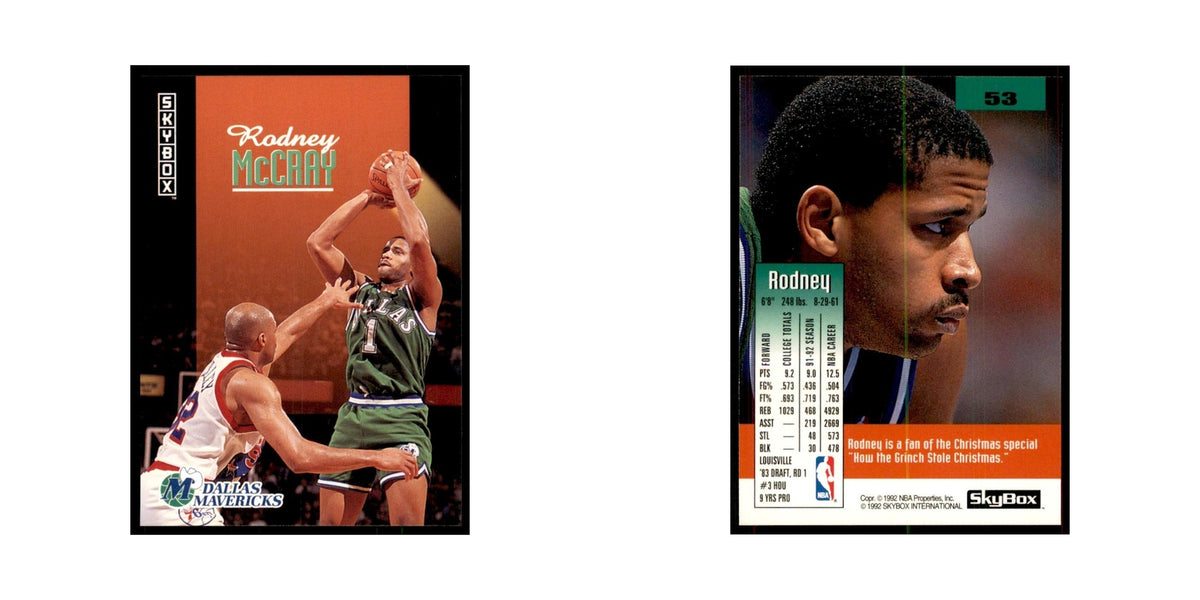 1992 SkyBox Rodney McCray Basketball Cards #53