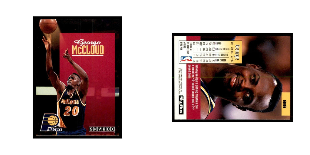 1992 SkyBox George McCloud Basketball Cards #96