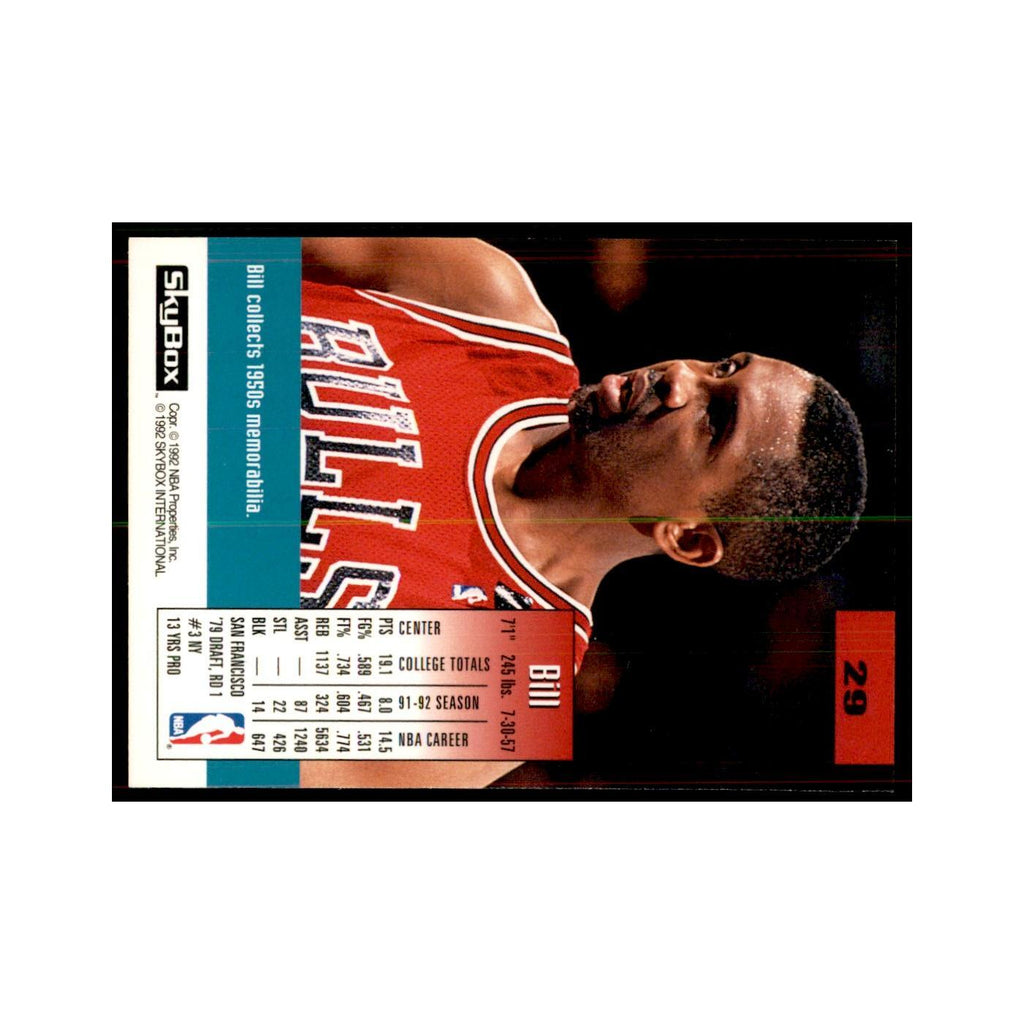 1992 SkyBox Bill Cartwright Basketball Cards #29