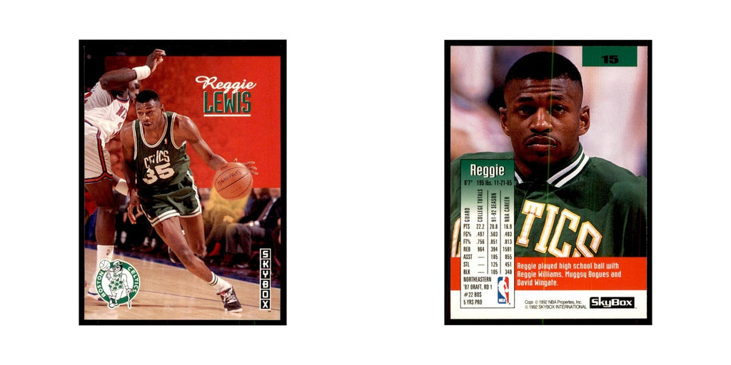 1992 SkyBox Reggie Lewis Basketball Cards #15