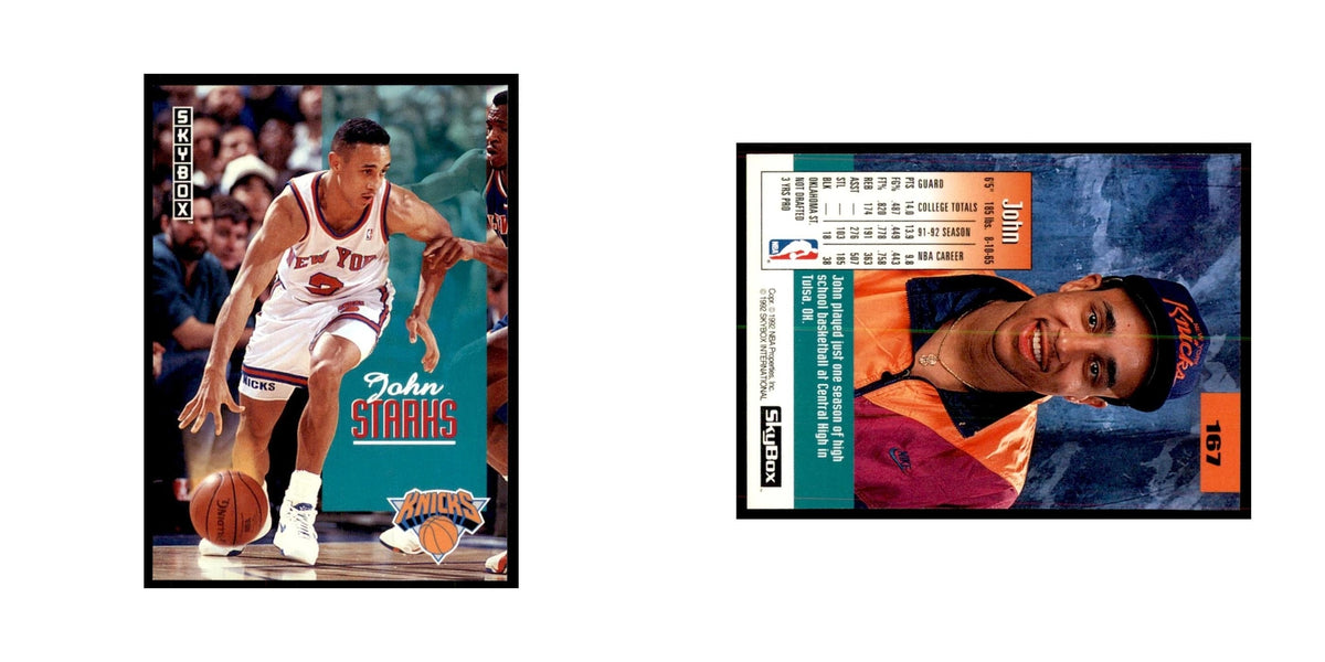 1992 SkyBox John Starks Basketball Cards #167