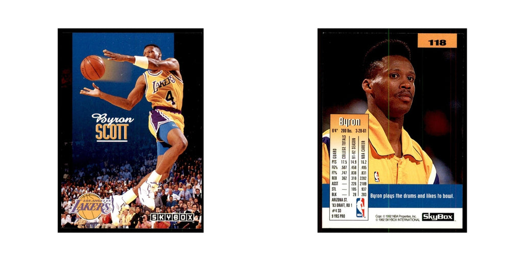 1992 SkyBox Byron Scott Basketball Cards #118