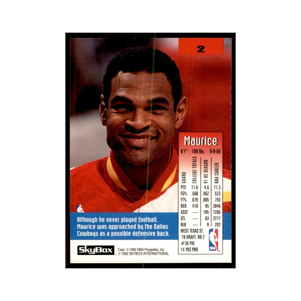 1992 SkyBox Maurice Cheeks Basketball Cards #2