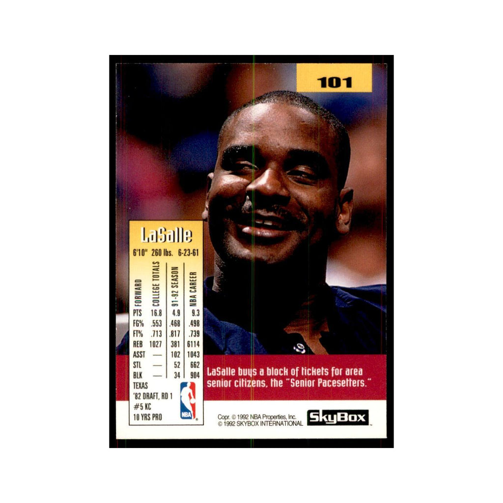 1992 SkyBox LaSalle Thompson Basketball Cards #101
