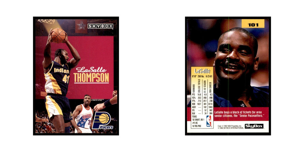 1992 SkyBox LaSalle Thompson Basketball Cards #101