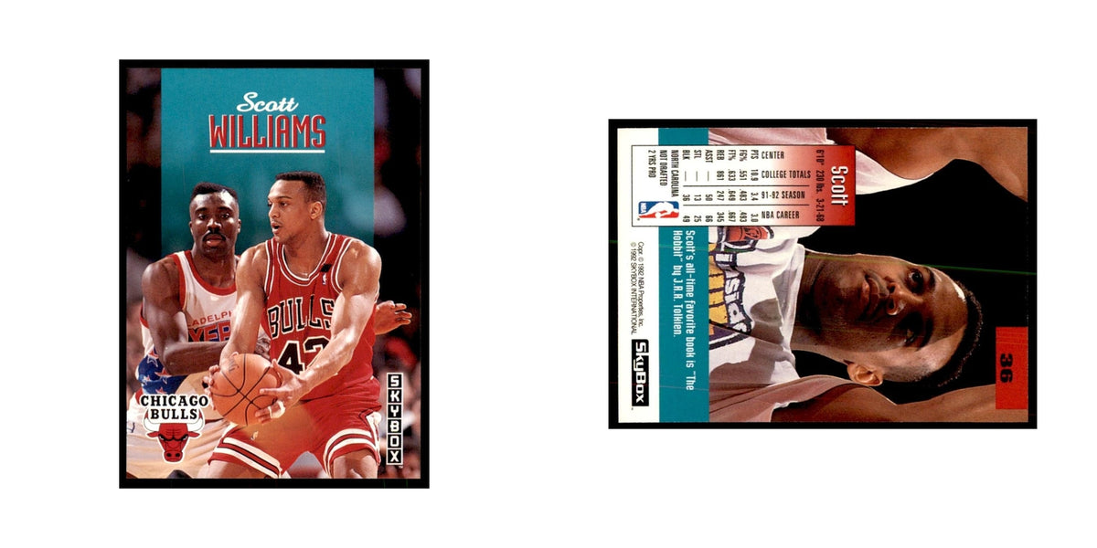 1992 SkyBox Scott Williams Basketball Cards #36