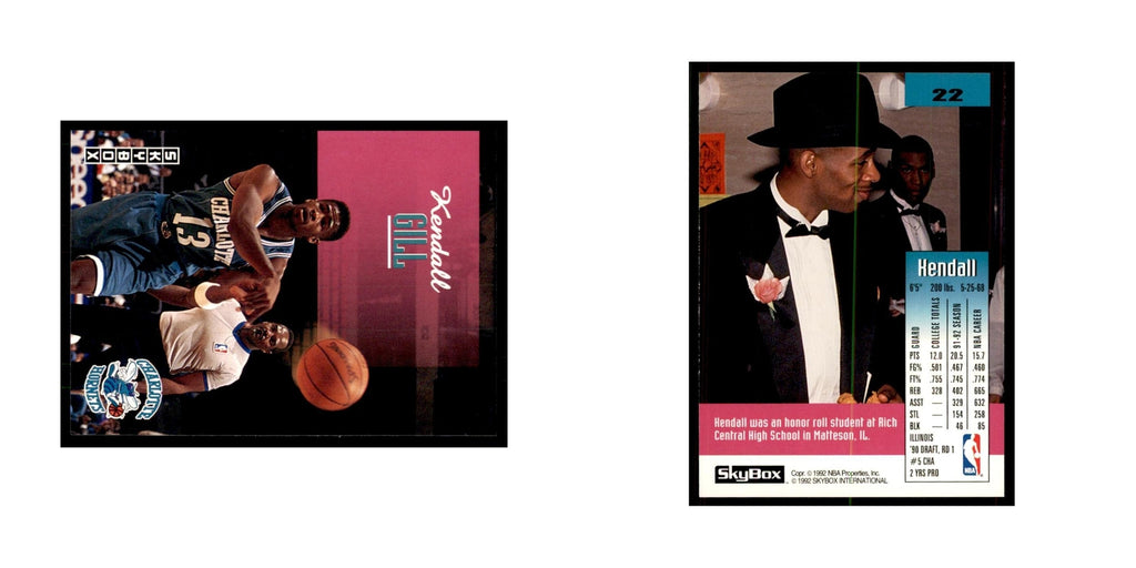 1992 SkyBox Kendall Gill Basketball Cards #22
