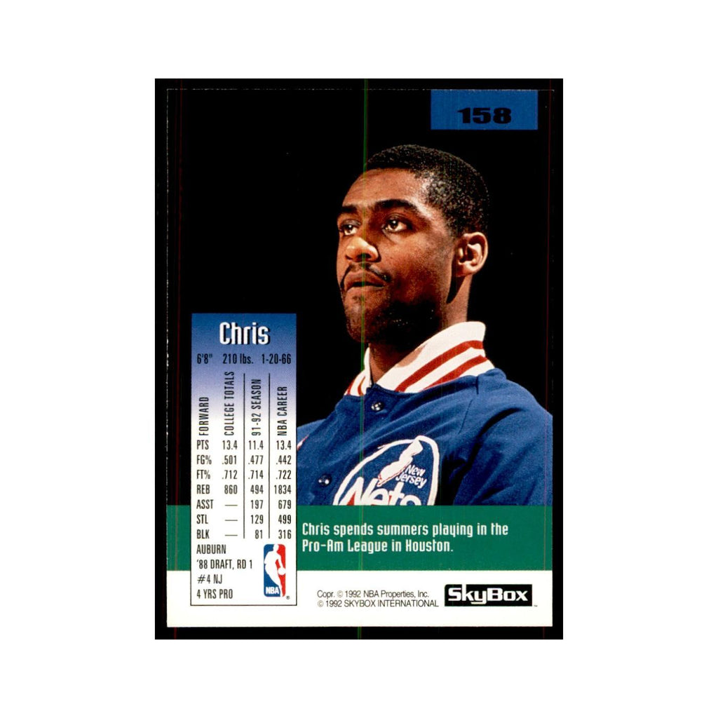 1992 SkyBox Chris Morris Basketball Cards #158