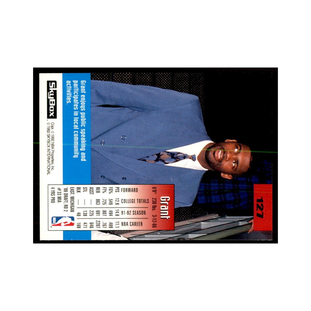 1992 SkyBox Grant Long Basketball Cards #127