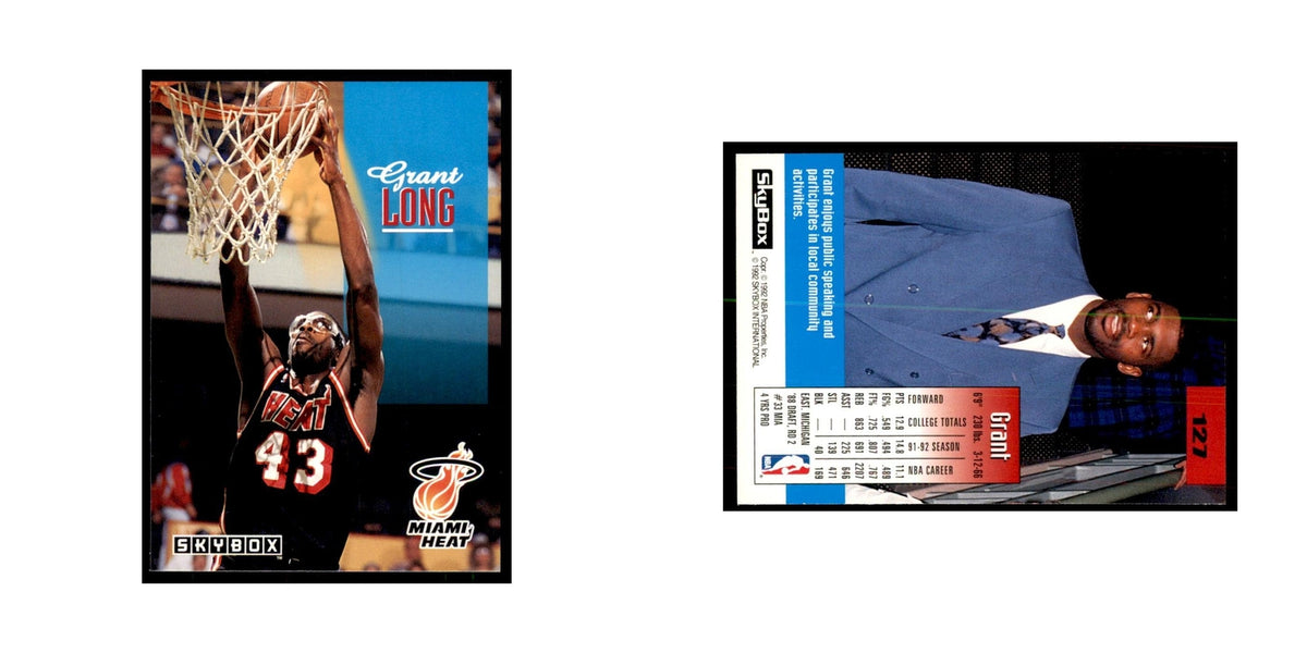 1992 SkyBox Grant Long Basketball Cards #127
