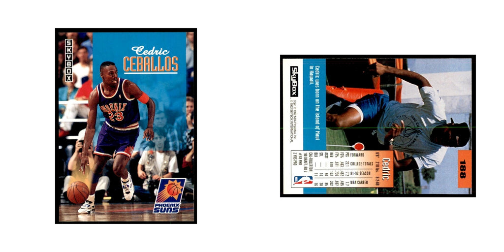 1992 SkyBox Cedric Ceballos Basketball Cards #188