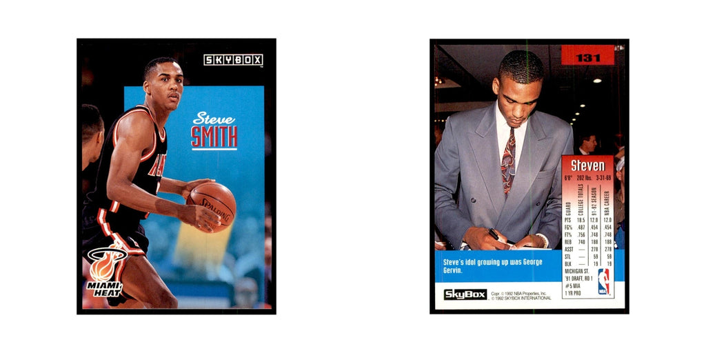 1992 SkyBox Steve Smith Basketball Cards #131
