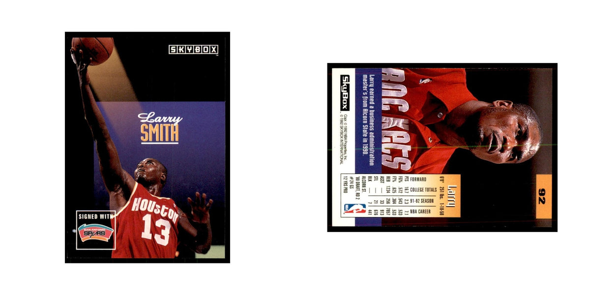 1992 SkyBox Larry Smith Basketball Cards #92