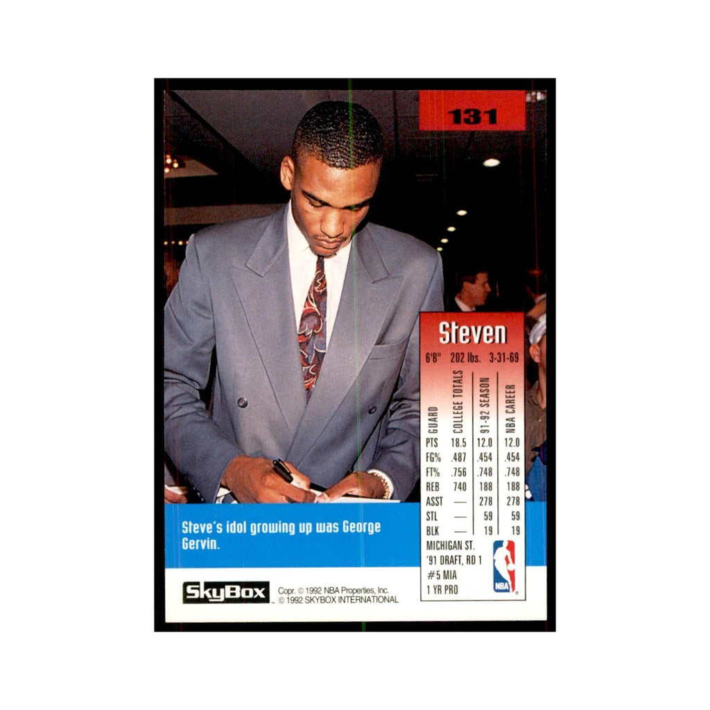 1992 SkyBox Steve Smith Basketball Cards #131