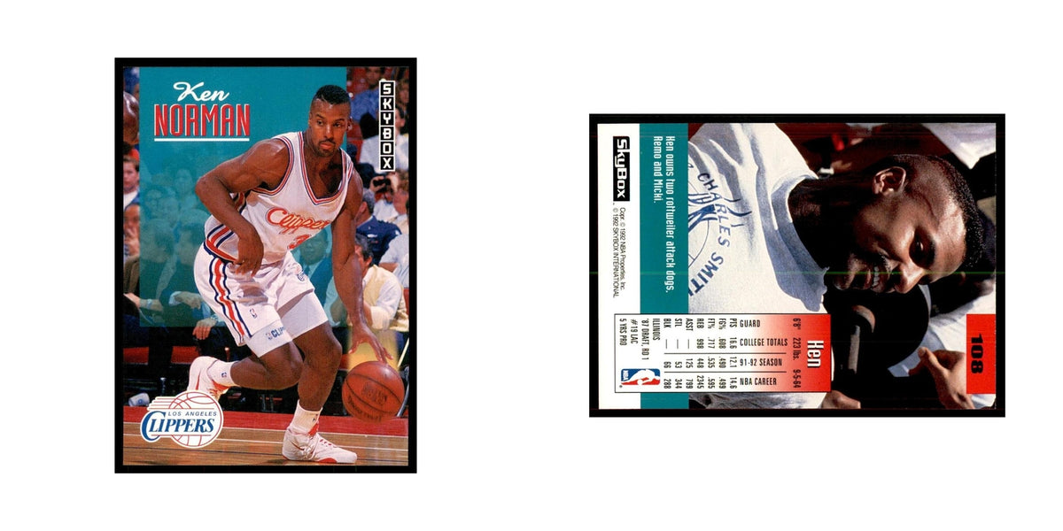 1992 SkyBox Ken Norman Basketball Cards #108