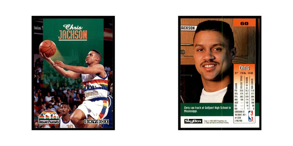 1992 SkyBox Chris Jackson Basketball Cards #60