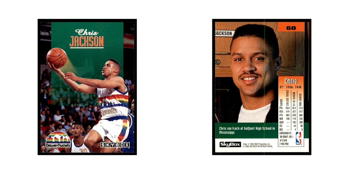 1992 SkyBox Chris Jackson Basketball Cards #60