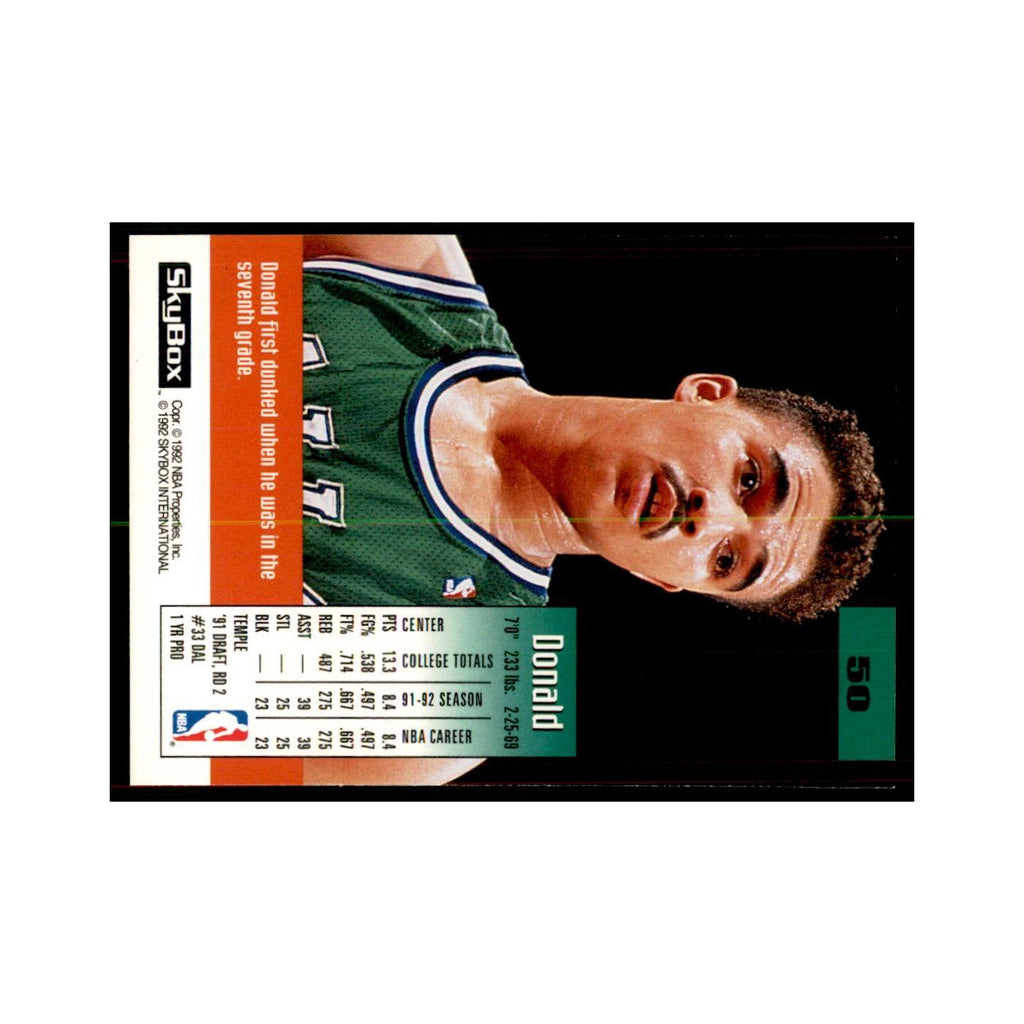 1992 SkyBox Donald Hodge Basketball Cards #50