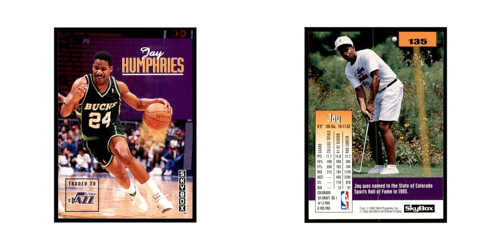 1992 SkyBox Jay Humphries Basketball Cards #135