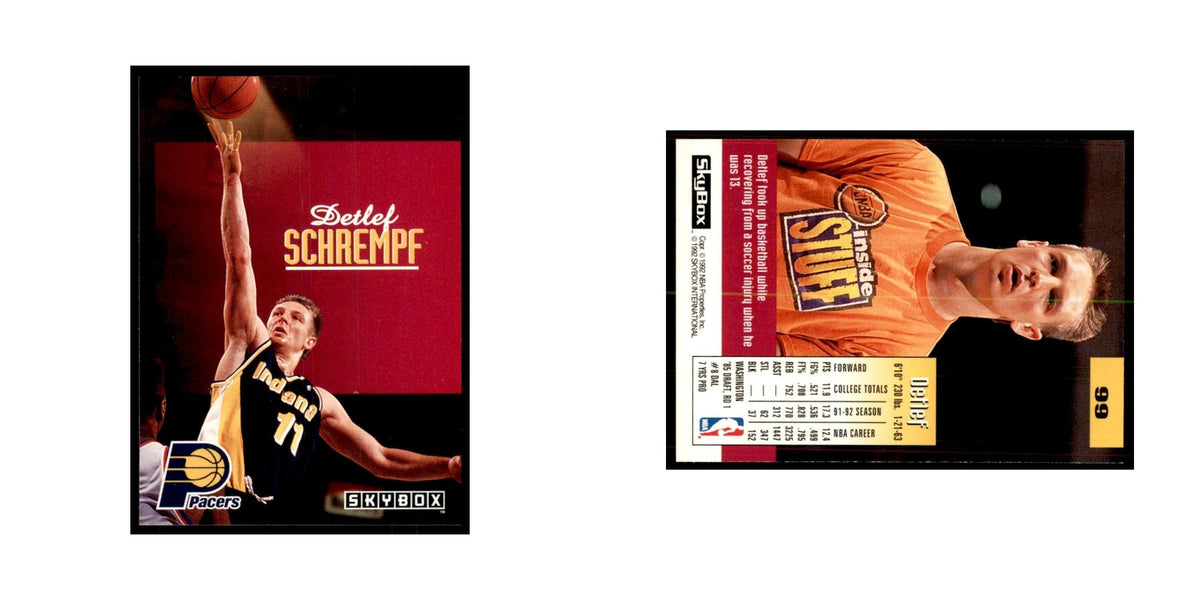 1992 SkyBox Detlef Schrempf Basketball Cards #99