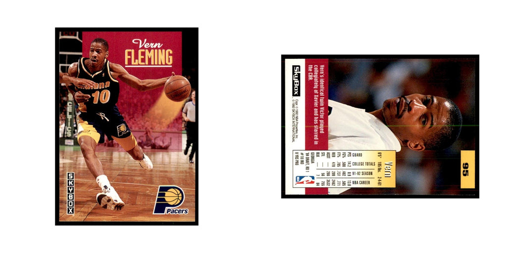 1992 SkyBox Vern Fleming Basketball Cards #95