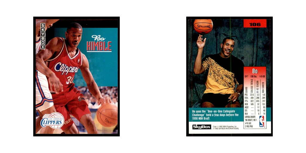 1992 SkyBox Bo Himble Basketball Cards #106