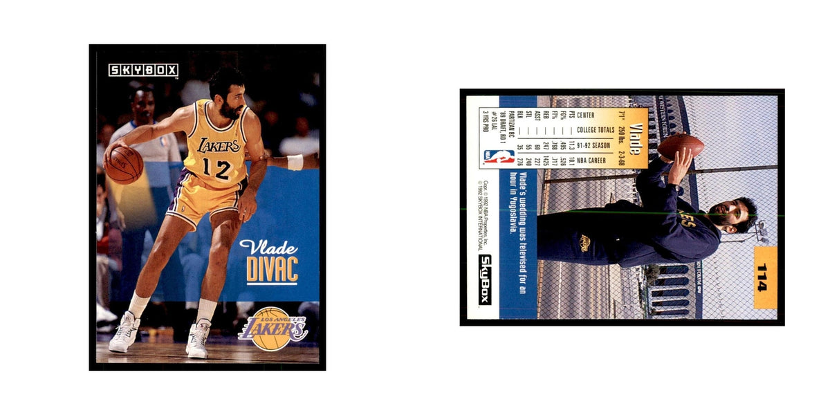 1992 SkyBox Vlade Divac Basketball Cards #114