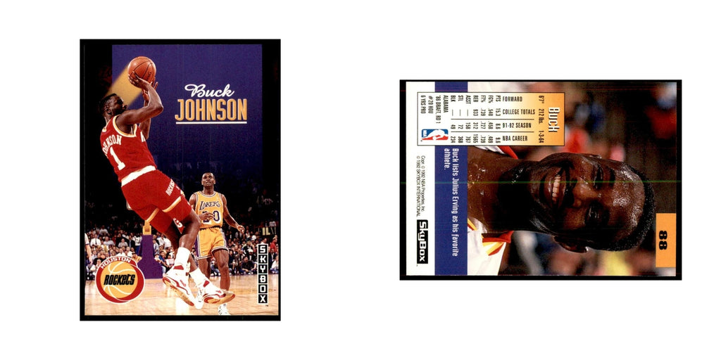 1992 SkyBox Buck Johnson Basketball Cards #88