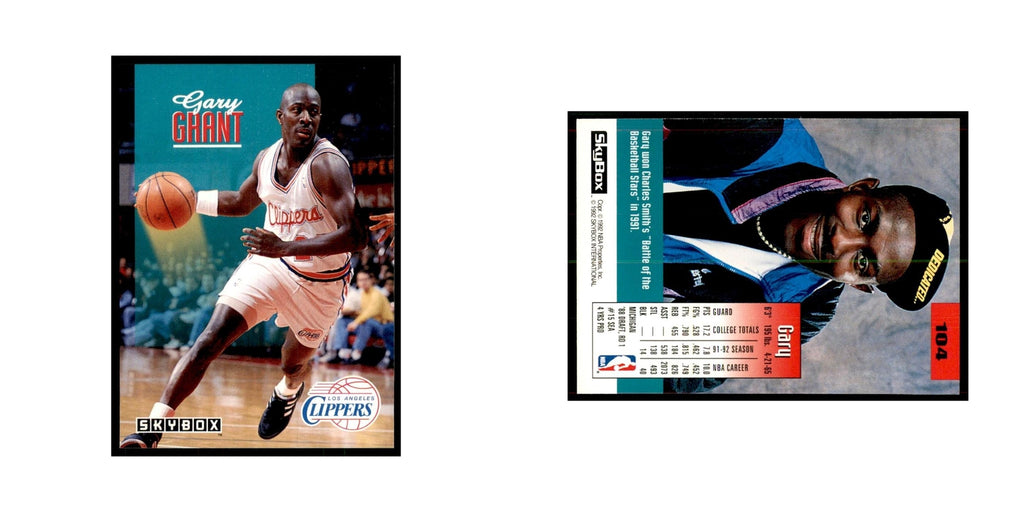 1992 SkyBox Gary Grant Basketball Cards #104
