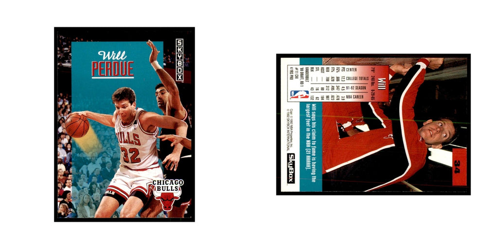 1992 SkyBox Will Perdue Basketball Cards #34