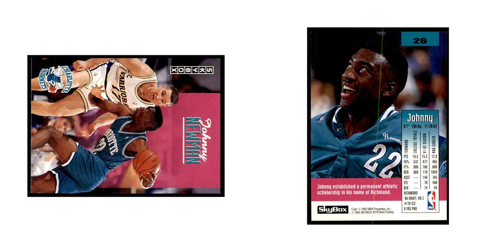 1992 SkyBox Johnny Newman Basketball Cards #26
