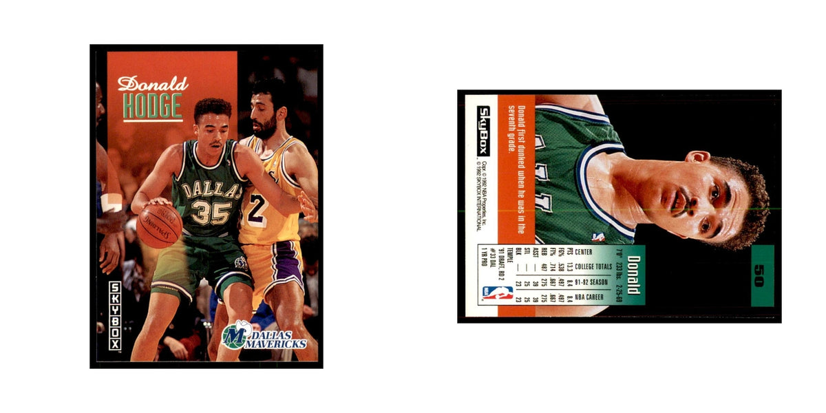 1992 SkyBox Donald Hodge Basketball Cards #50