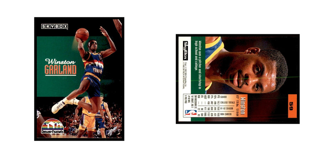 1992 SkyBox Winston Garland Basketball Cards #59