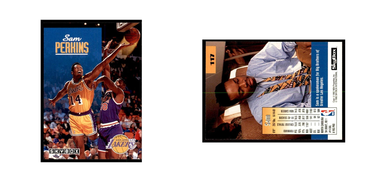1992 SkyBox Sam Perkins Basketball Cards #117