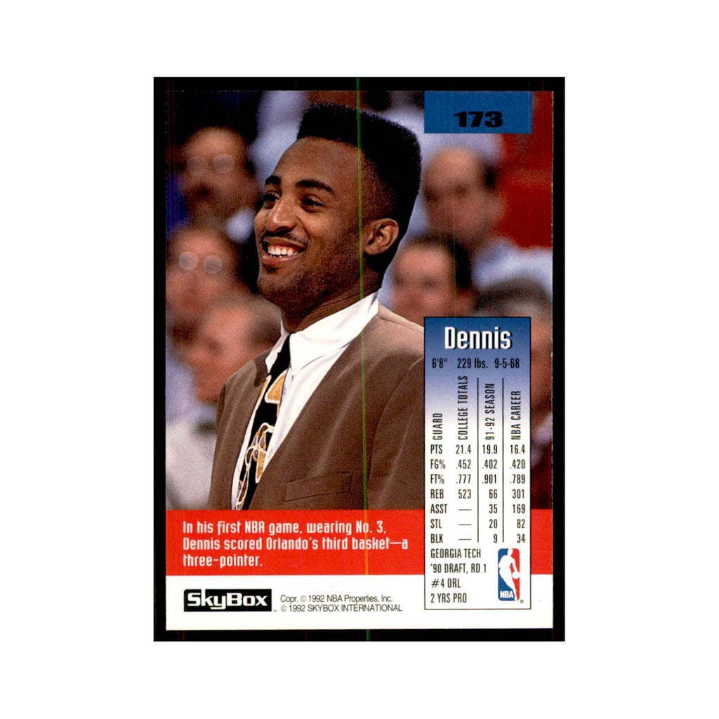 1992 SkyBox Dennis Scott Basketball Cards #173