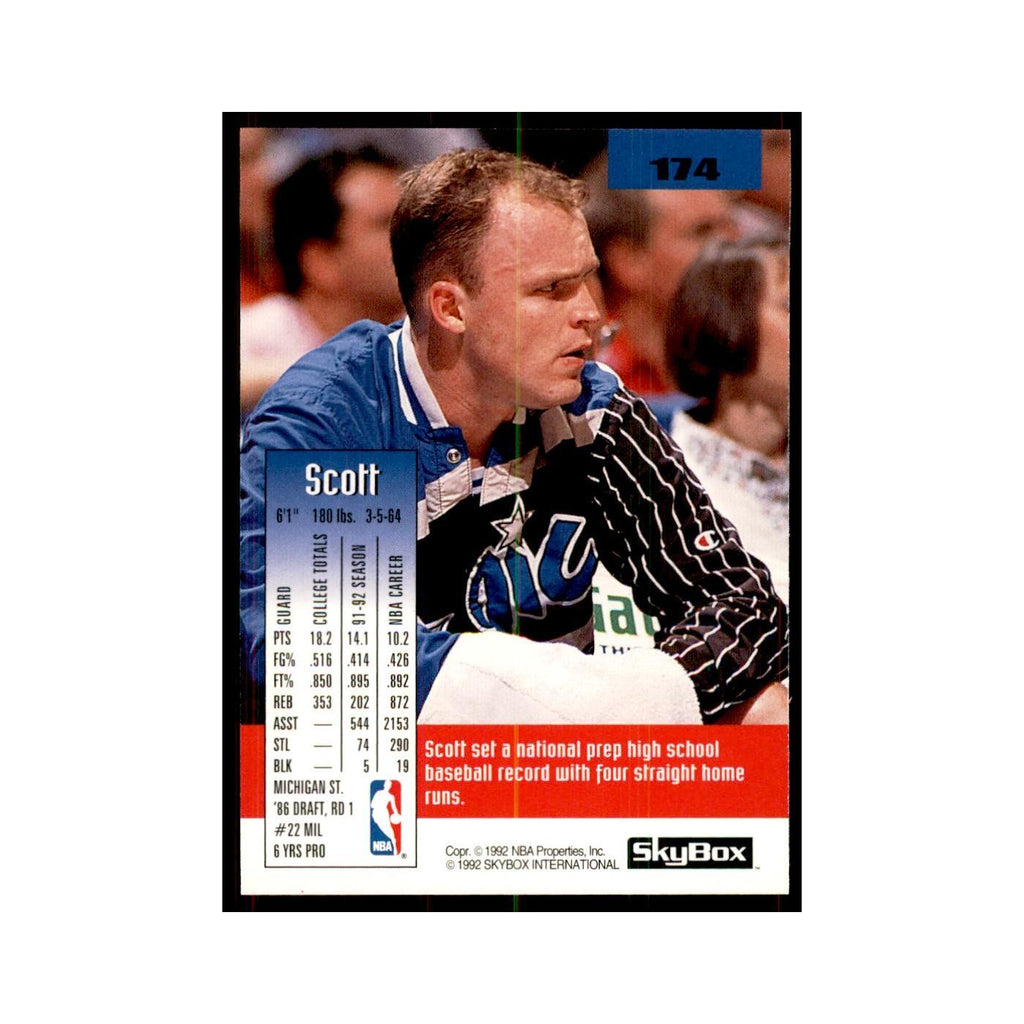1992 SkyBox Scott Skiles Basketball Cards #174