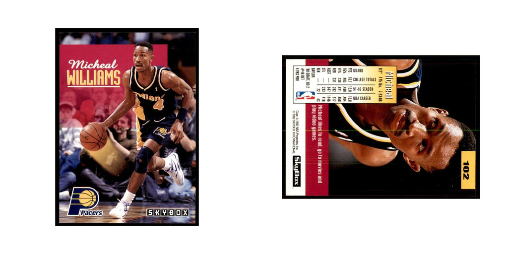 1992 SkyBox Micheal Williams Basketball Cards #102